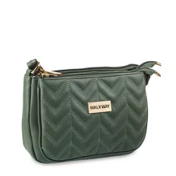 WALKWAY by Metro Green Structured Sling Bag with Quilted image 5