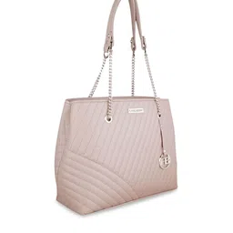 FLYING BERRY Mauve PU Structured Shoulder Bag with Quilted image 5