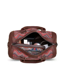 ZOUK Geometric Printed Structured Handheld Bag image 3