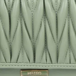 Metro Textured Structured Sling Bag With Quilted image 5