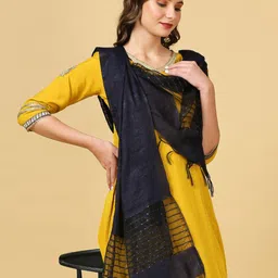 Dupatta Bazaar Woven Design Cotton Silk Dupatta with Sequin image 3