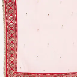 Clora Creation Ethnic Motifs Embroidered Dupatta with Sequinned image 4