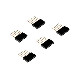 6 Pin Female 11mm tall stackable Header Connector for Arduino-5Pcs. image 1