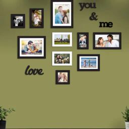 art street Hazel Set 10 Black Wood Collage Photo Frames-picture-4