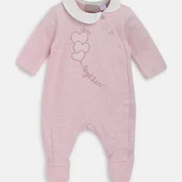 Chicco Infants Girls Printed Pure Cotton Front Opening Sleepsuit-image-38