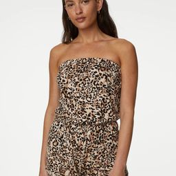 Marks & Spencer Animal Printed Strapless Playsuit-picture-14