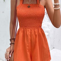 StyleCast Orange Shoulder Straps Basic Jumpsuit-picture-19