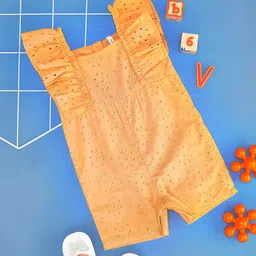 Pantaloons Baby Infants Girls Self Design Pure Cotton Bodysuit-image-13