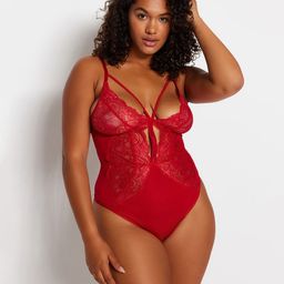 Trendyol Women Self Design Sweetheart Neck Bodysuit-picture-28