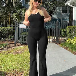 LULU & SKY Shoulder Strap Basic Jumpsuit-picture-49