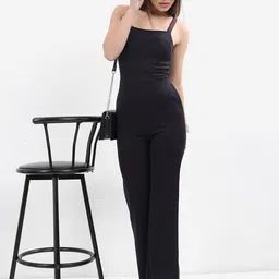 KETCH Shoulder Straps Flared Leg Jumpsuit-picture-12