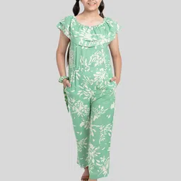 TWEENY MINI Girls Floral Printed Basic Jumpsuit-image-51