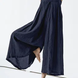 Stylecast X KPOP Navy Blue Shoulder Straps Cotton Basic Jumpsuit-image-48