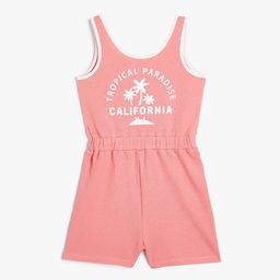Koton Girls Tyography Printed Pure Cotton Jumpsuit-image-62