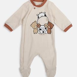 Chicco Infant Printed Front Opening Pure Cotton Body Suit-image-46