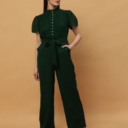 Beatnik Round Neck Basic Jumpsuit-35