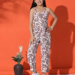 FASHION DREAM Girls Printed Basic Jumpsuit-50