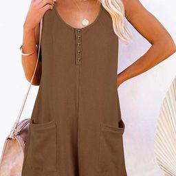 Stylecast X KPOP Brown Round Neck Playsuit-image-70