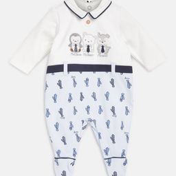 Chicco Infants Boys Graphic Printed Pure Cotton Sleepsuit-image-96