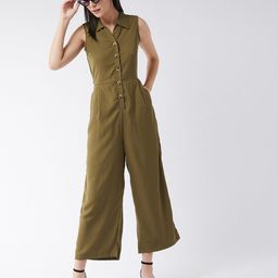 Miss Chase Green Culotte Jumpsuit-image-59