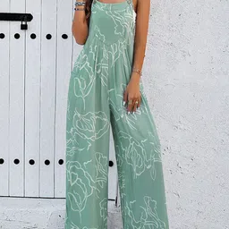 all about you Printed Shoulder Straps Basic Jumpsuit-picture-20