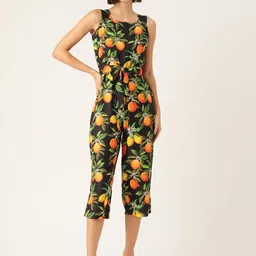 Sleek Italia Conversational Printed Sleeveless Capri Jumpsuit-picture-18
