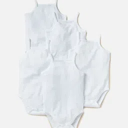 Giggles by Babyshop Infant Boys Pack Of 5 Cotton Bodysuit-image-27