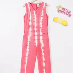 Ed-a-Mamma Girls Tie & Dye Cotton Basic Jumpsuit-image-59