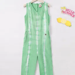 Ed-a-Mamma Girls Tie & Dyed V-Neck Cotton Basic Jumpsuit-image-95