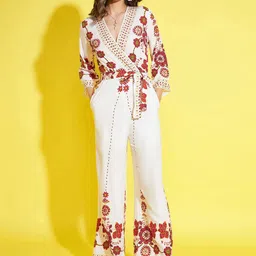 StyleStone Floral Printed Angrakha Basic Jumpsuit-41
