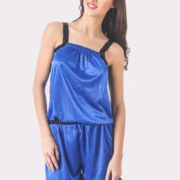 Fasense Women Blue & Black Night suit-picture-12