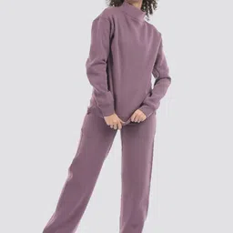 ONEWAY Women Solid High Neck Track Suit-21
