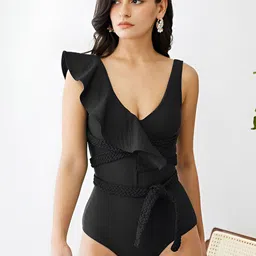 FIESTA RESORTWEAR Padded Sleeveless Braided Swimsuit-picture-18