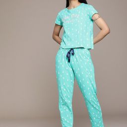 beebelle Conversational Printed Pure Cotton Night Suit-10