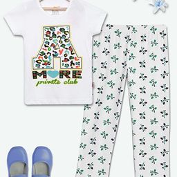 SINI MINI Girls 2 Pieces Floral Printed Pure Cotton Night Suit-image-68