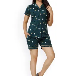 Foxy Conversational Printed Pure Cotton Night suit-image-19