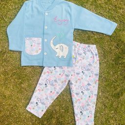 BAESD Kids Printed Pure Cotton Shirt With Pyjamas-image-27