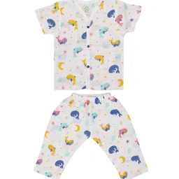 A Toddler Thing Kids Graphic Printed Organic Cotton Night suit-picture-4