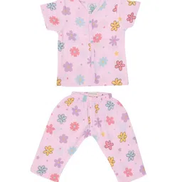 A Toddler Thing Kids Floral Printed Organic Cotton Night suit-picture-11
