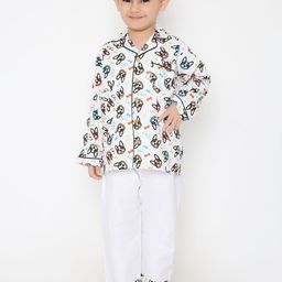 BAESD Boys Conversational Printed Pure Cotton Night suit-image-53