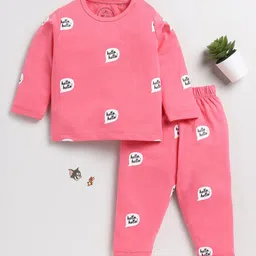 Clt.s Kids Pure Cotton Printed Night Suit-image-9