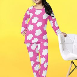 FUNKRAFTS Girls Conversational Printed Pure Cotton Night Suit-6