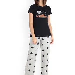 FFLIRTYGO Graphic Printed Cotton Night suit-image-20