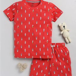 Toonyport Boys Conversational Printed Night suit-image-54