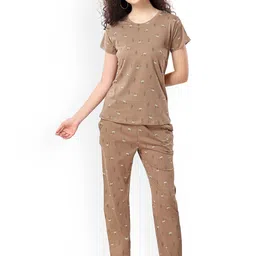NIGHT FLOSS Women Printed Night suit-image-50