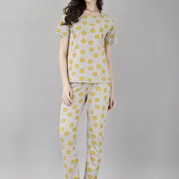 Smarty Pants Women Printed Cotton Night suit-image-104
