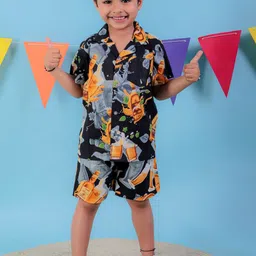 Stuffie Land Boys Printed Pure Cotton Night suit-picture-12