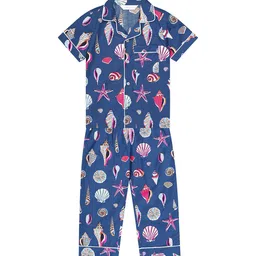 Budding Bees Boys Printed Cotton Night suit-image-72