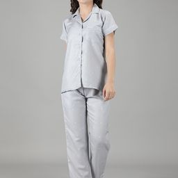 House of Comfort Geometric Printed Night Suit-image-86