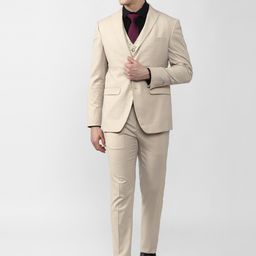 Peter England Elite Men Single Breasted Three Piece Formal Suit-picture-18